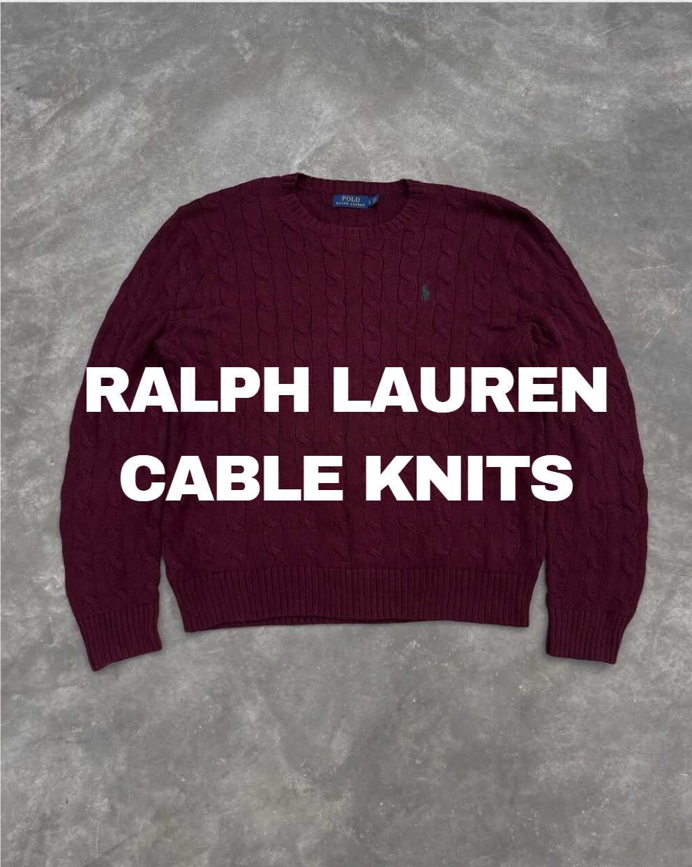 5 ralph lauren cable knit only